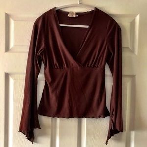 Women’s bell sleeve top.